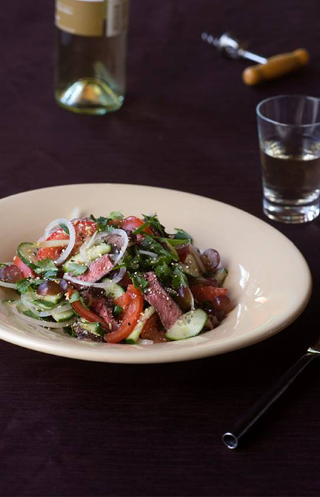 peppered beef salad Image