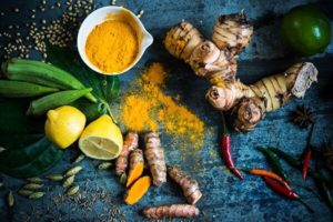 Ginger Turmeric Lemon Pepper and Spices Image