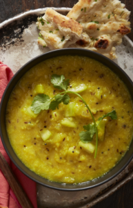 yellow lentil soup with cauliflower Image
